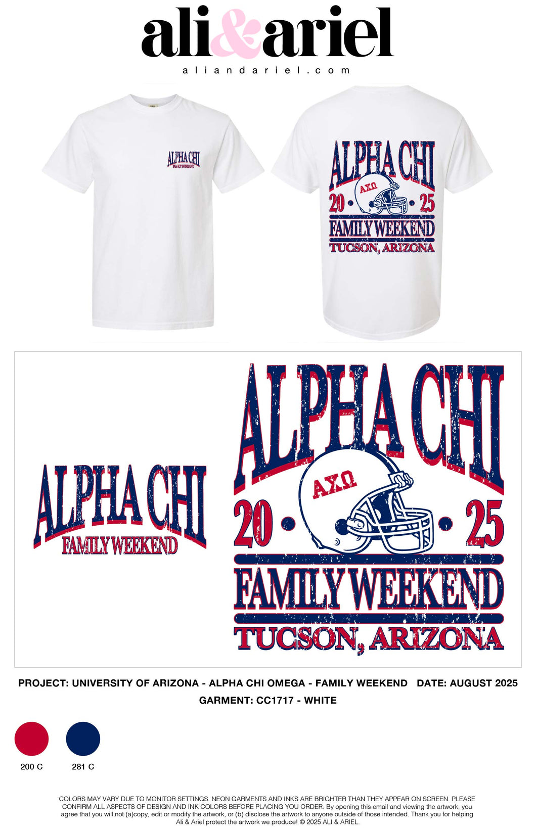 AZ Alpha Chi Omega Family Weekend 2025 - TEE