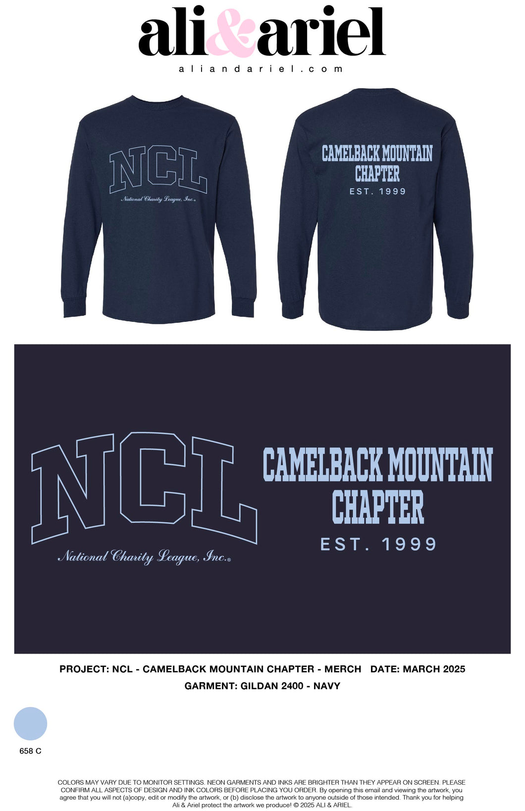 NCL Navy Long Sleeve Tee 2025