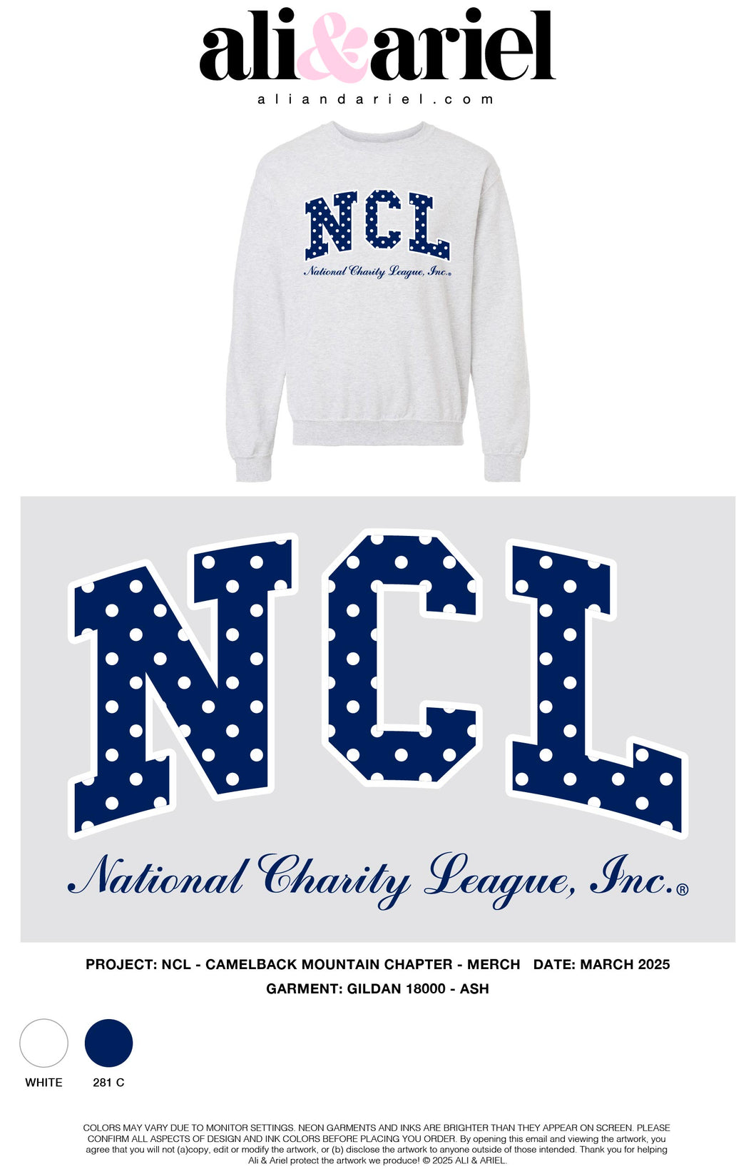 NCL Polka Dot Crewneck 2025