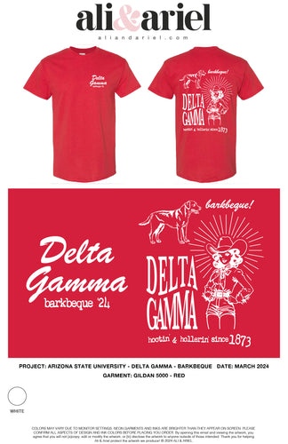 ASU Delta Gamma Barkbeque 2024 - Unisex Tees