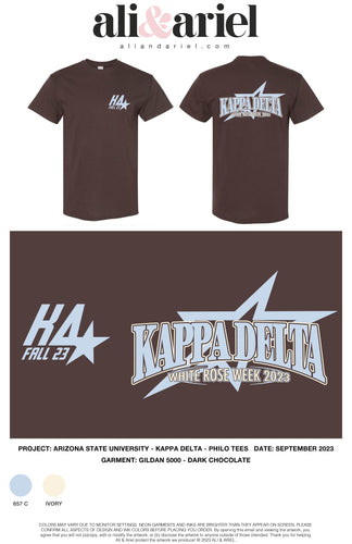 ASU Kappa Delta White Rose Week 2023 - TEE REORDER