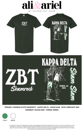 ASU Kappa Delta Shamrock 2025 - ZETA BETA TAU