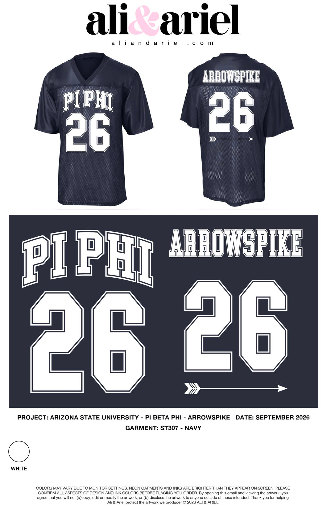 ASU Pi Beta Phi Jerseys 2026