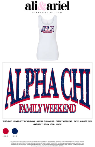 AZ Alpha Chi Omega Family Weekend 2025 - TANK