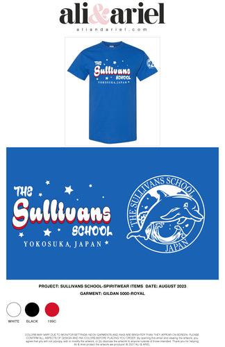 SOLID BLUE TEES - The Sullivans School Fall 2023