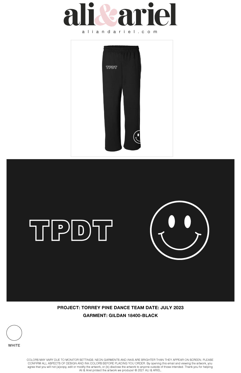 TPDT Smiley Open Sweatpants 2023