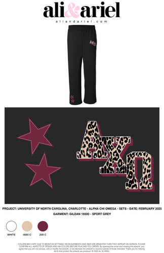 University of North Carolina, Charlotte Alpha Chi Omega - Cheetah Pants 2025