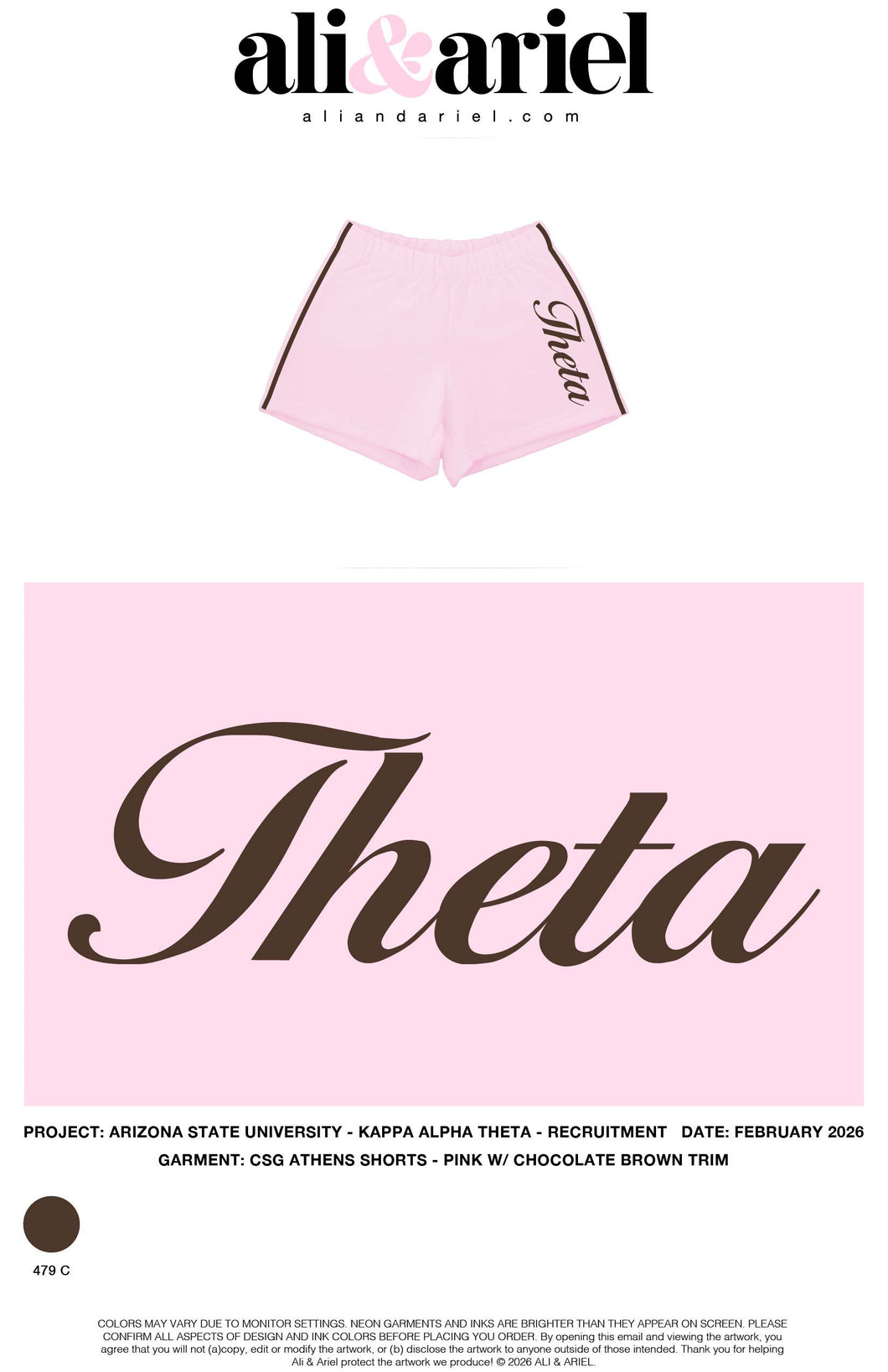 ASU Theta Recruitment 2026 - Pink Shorts